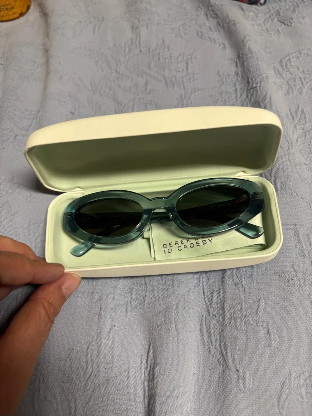 Derek Lam 10 Crosby Vesper Sunglasses Crystal Jade 52-22-140 Italy w Case